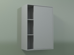 Настінна шафа з 1 правої дверцятами (8CUCBCD01, Silver Gray C35, L 48, P 24, H 72 cm)