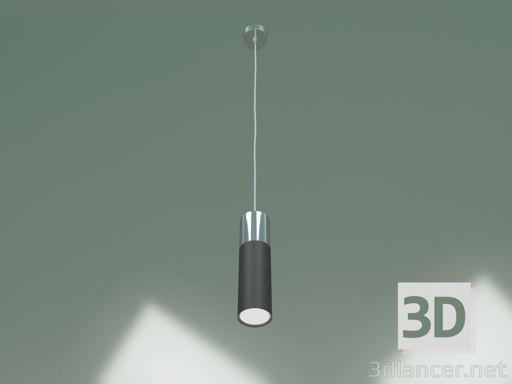 Modelo 3d Luminária pendente 50135-1 LED (preto cromado) - preview
