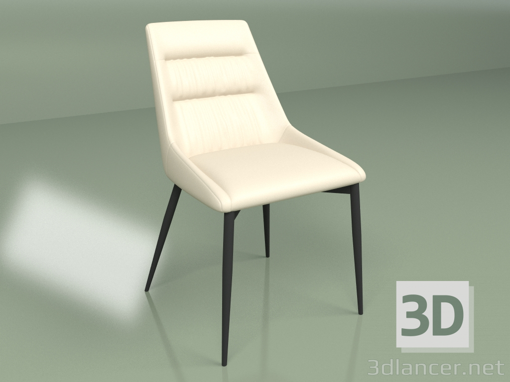 Modelo 3d cadeira branca savana - preview