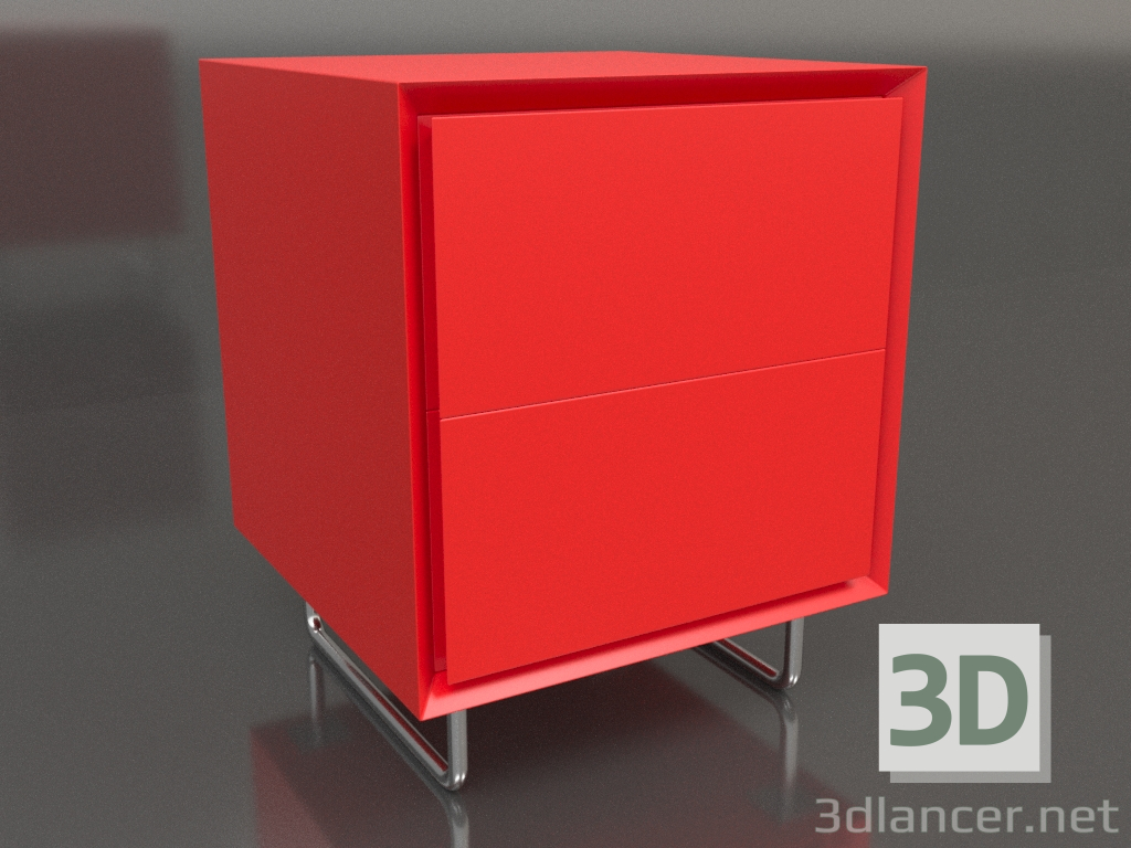3D modeli Kabin TM 012 (400x400x500, parlak turuncu) - önizleme