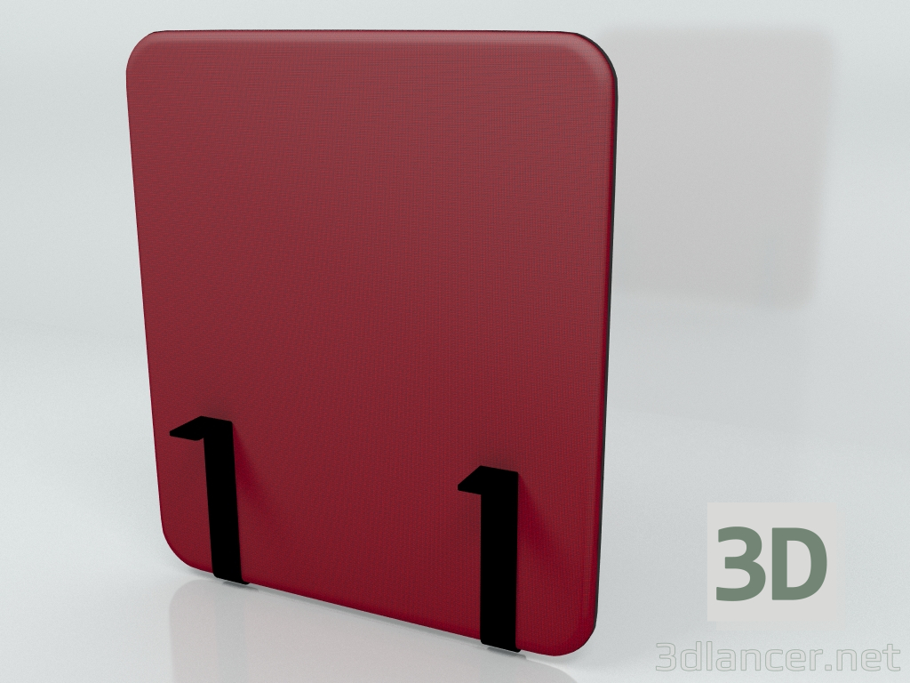 3 डी मॉडल ध्वनिक स्क्रीन डेस्क सिंगल साइड सोनिक ZUS70 (700x800) - पूर्वावलोकन