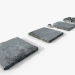 3d Плитка цемент+мох модель купить - ракурс