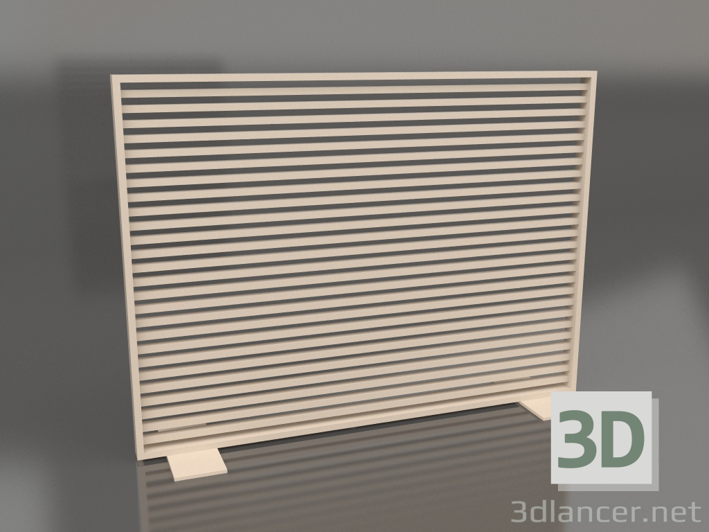 3D Modell Aluminiumtrennwand 150x110 (Sand) - Vorschau
