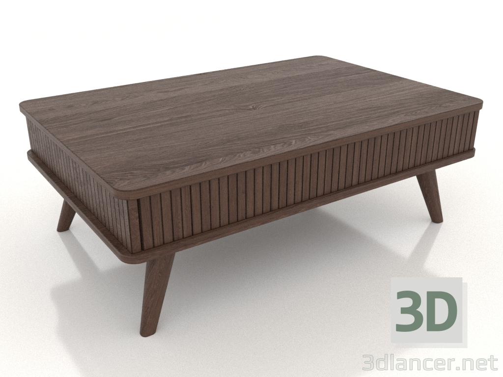 Modelo 3d Mesa de centro (nogueira escura) - preview