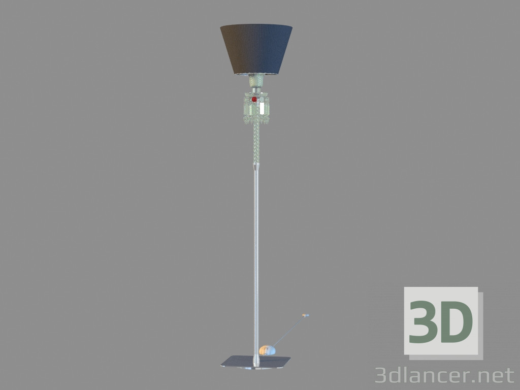 Modelo 3d Торшер Torch Pequena lâmpada de assoalho Black lampshade 2 605 733 - preview