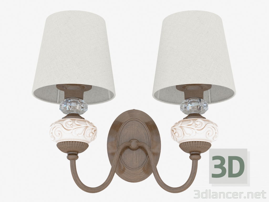 3D modeli tonları ile Duvar lambası (W110175 2) - önizleme