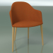 3d model Armchair 2225 (4 wooden legs, with removable upholstery, natural oak) - preview