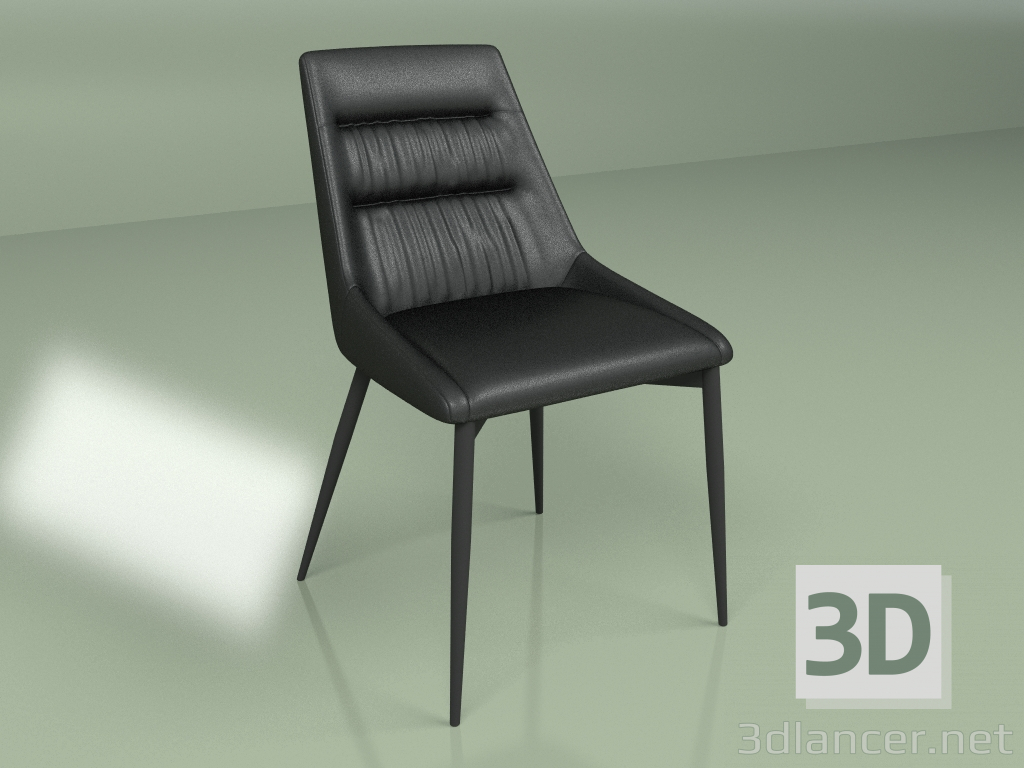 modello 3D Sedia Savannah nera - anteprima