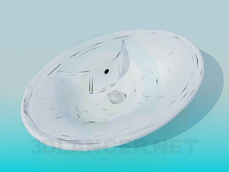 3d модель Незвичайний умивальник – превью 3d модель Незвичайний умивальник – превью
