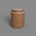 3d jar with lid model buy - render