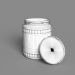 3d jar with lid model buy - render