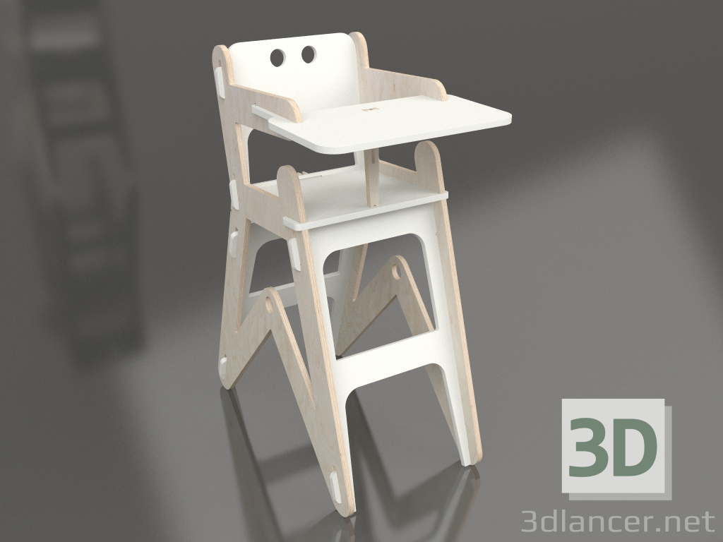 Modelo 3d Cadeira CLIC H (HGC1WH) - preview