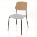 3d model Unstrain chair with plywood back and seat upholstery h81 - preview