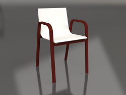 Chaise de salle à manger modèle 3 (rouge vin)