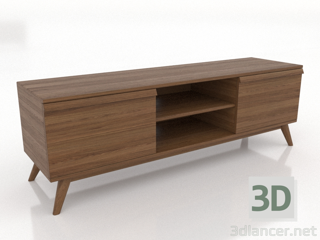 3d model OPEN cabinet 1500 mm (light walnut) - preview 3d model OPEN cabinet 1500 mm (light walnut) - preview