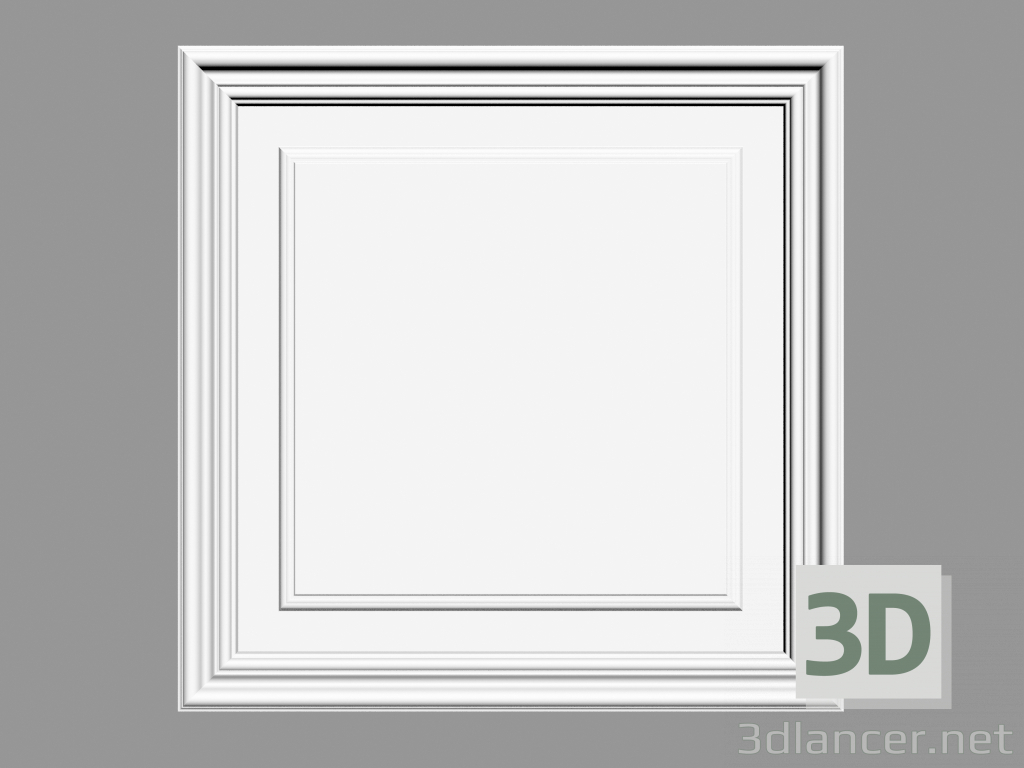 3 डी मॉडल दरवाजा पैनल डी 506 (43 x 43 x 1.7 सेमी) - पूर्वावलोकन