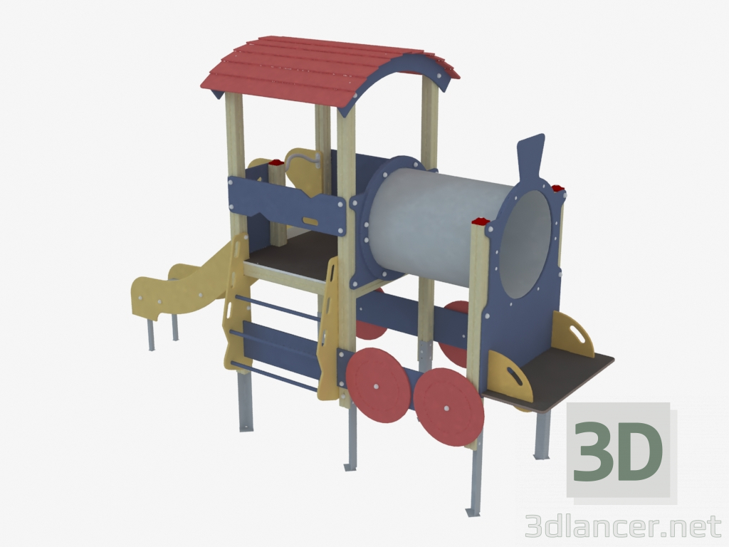 3d model Children's play complex (5126) - preview
