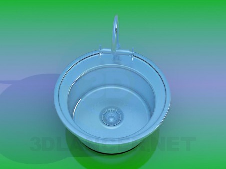modelo 3D Fregadero de cocina - escuchar modelo 3D Fregadero de cocina - escuchar