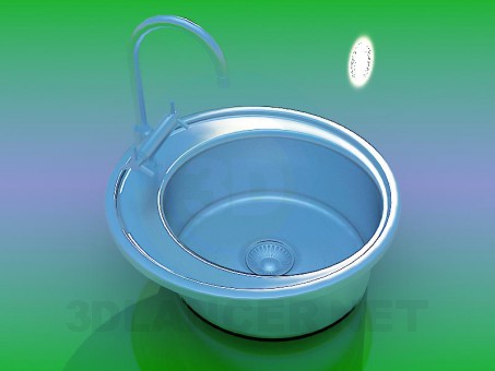 modelo 3D Fregadero de cocina - escuchar modelo 3D Fregadero de cocina - escuchar