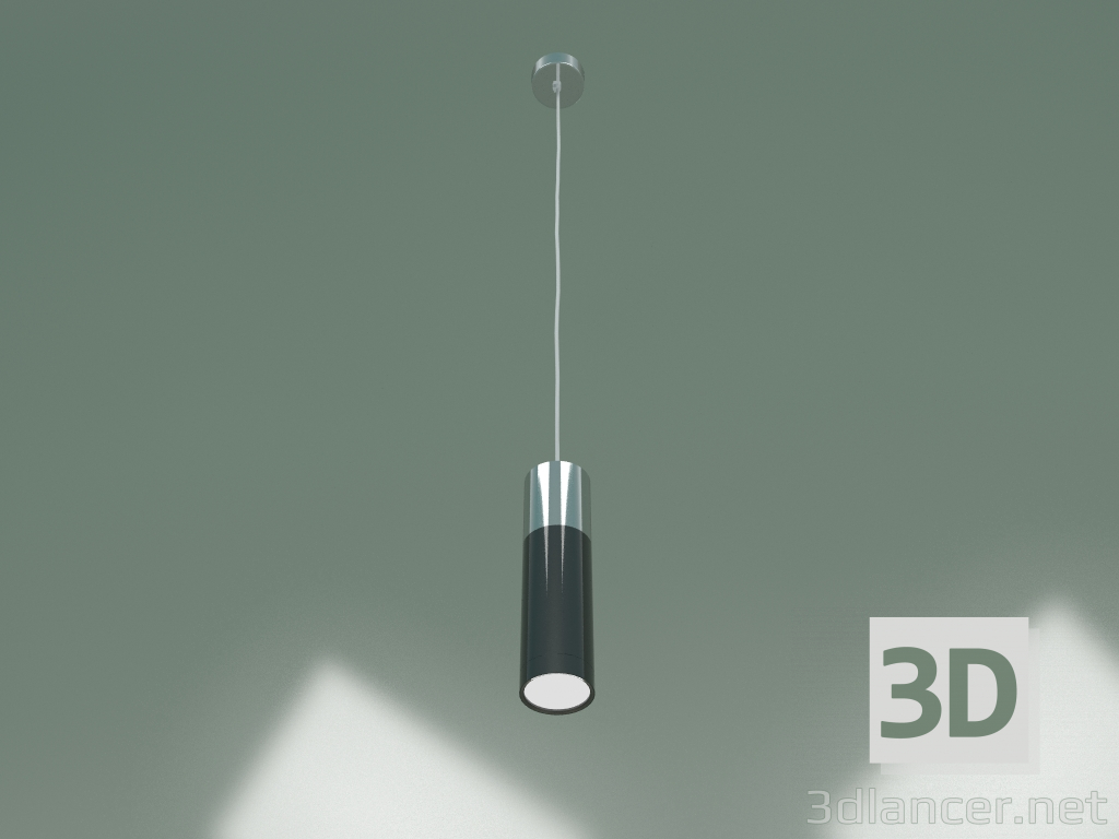 3D Modell Pendelleuchte Double Topper 50135-1 LED (Chrom-Schwarz-Perle) - Vorschau