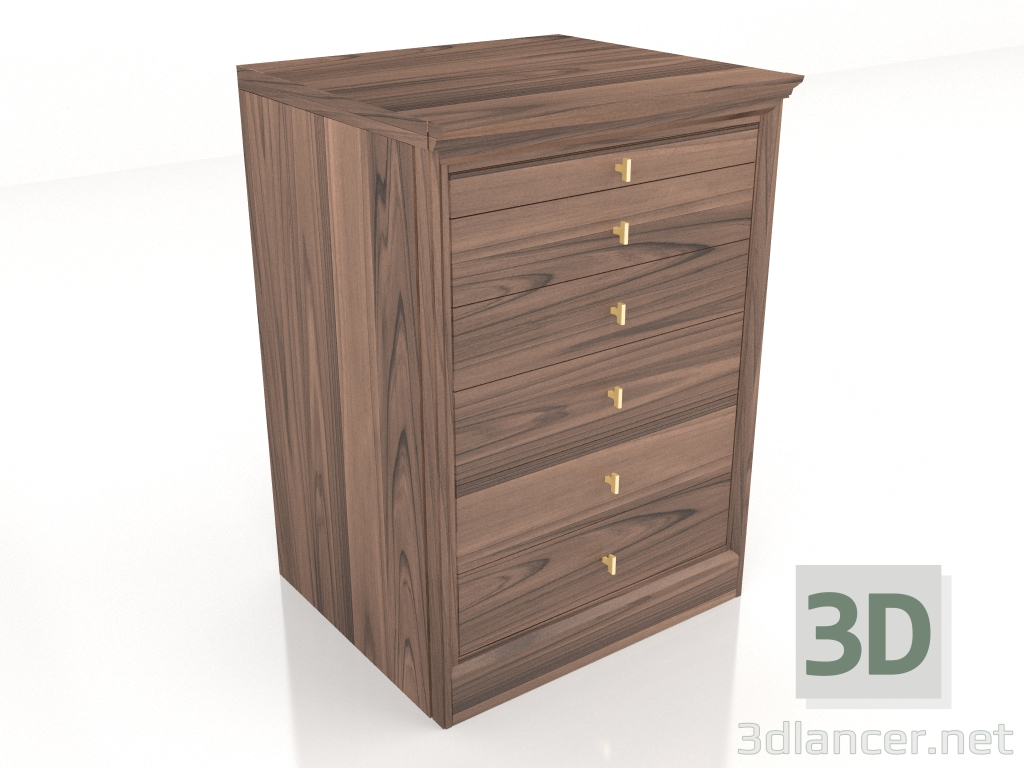 3d model Chest of drawers L53 H73,5 - preview