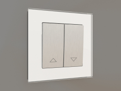 Blinds switch (silver fluted)
