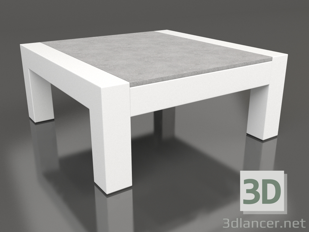 modèle 3D Table d'appoint (Blanc, DEKTON Kreta) - preview