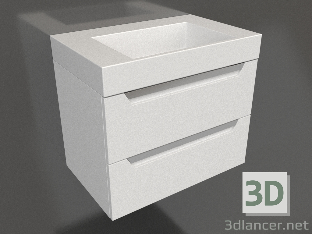 3D Modell Hängeschrank 70 cm (CUB0107W) - Vorschau