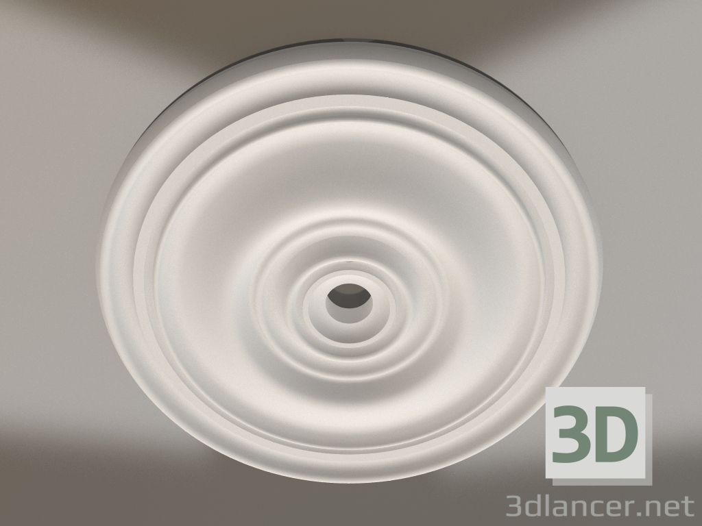 Modelo 3d Tomada de teto de gesso RP 009 D=420 - preview