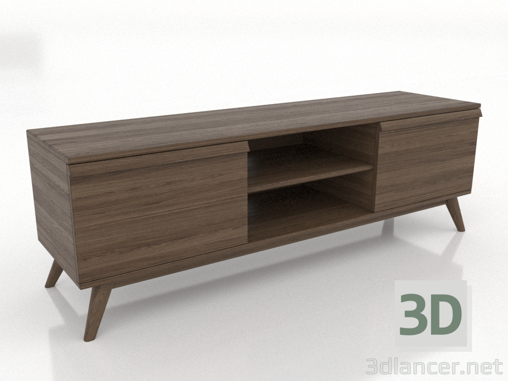 modello 3D Mobile OPEN 1500 mm (frassino alleggerito noce) - anteprima modello 3D Mobile OPEN 1500 mm (frassino alleggerito noce) - anteprima