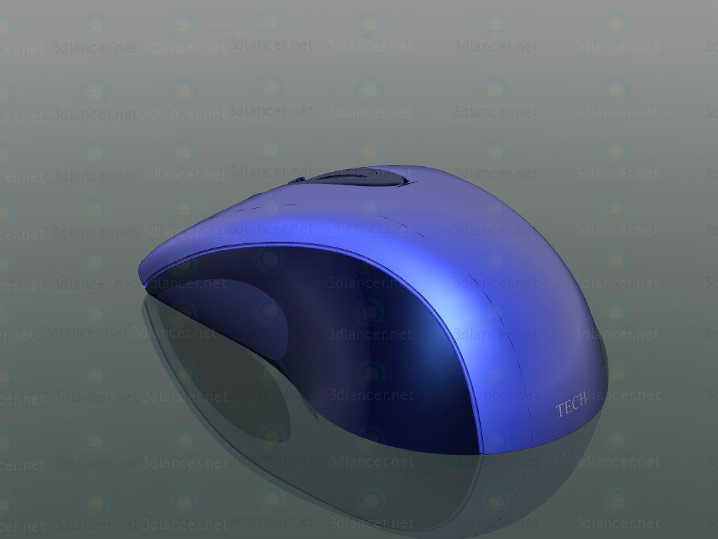 3d model computer mouse - preview