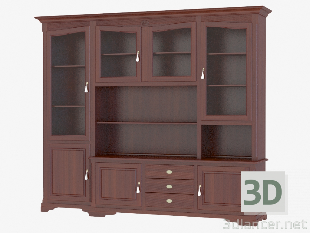 3d model Library cabinet FS3310 - preview