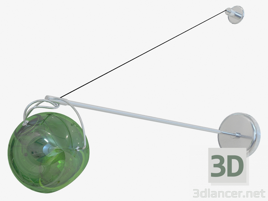 3D Modell Wandleuchte D57 D03 43 - Vorschau