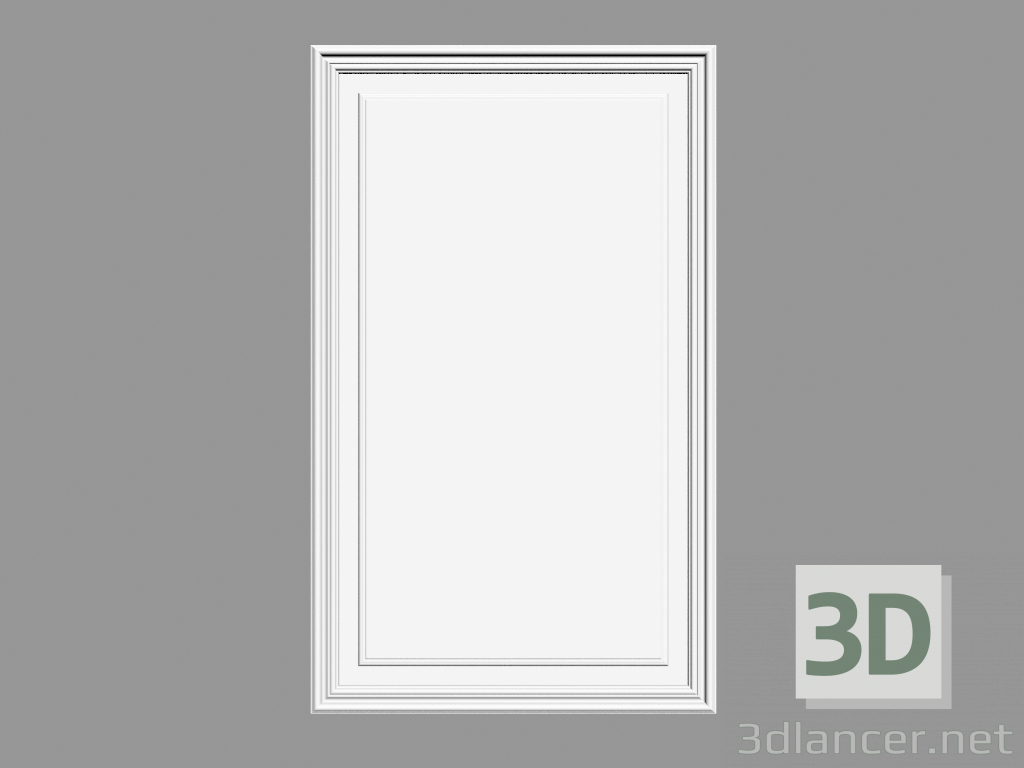 3 डी मॉडल दरवाजा पैनल डी 507 (55 x 90.5 x 1.7 सेमी) - पूर्वावलोकन