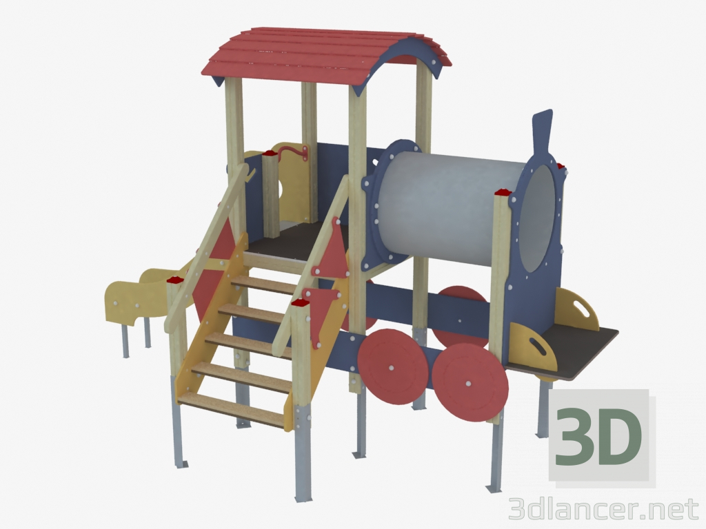 3d model Children's play complex (5127) - preview