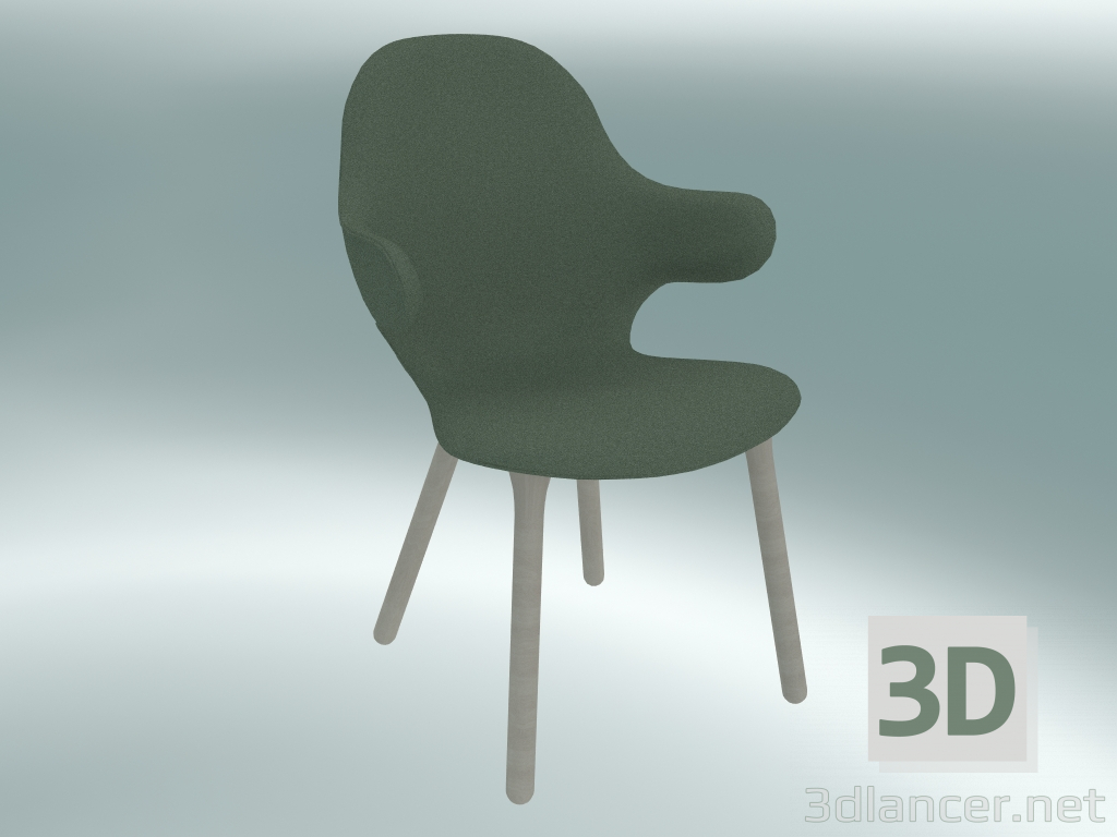 Modelo 3d Prendedor da cadeira (JH1, 59x58 H 88cm, carvalho oleado branco, Divina - 944) - preview