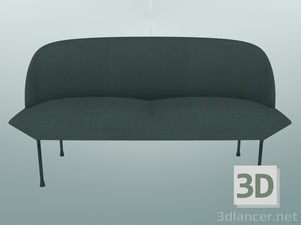 modèle 3D Canapé double Oslo (Steelcut 180, gris foncé) - preview