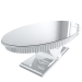 3d Oval Mirrored Dining Table model buy - render 3d Oval Mirrored Dining Table model buy - render