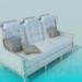 3d model Silver sofa - preview