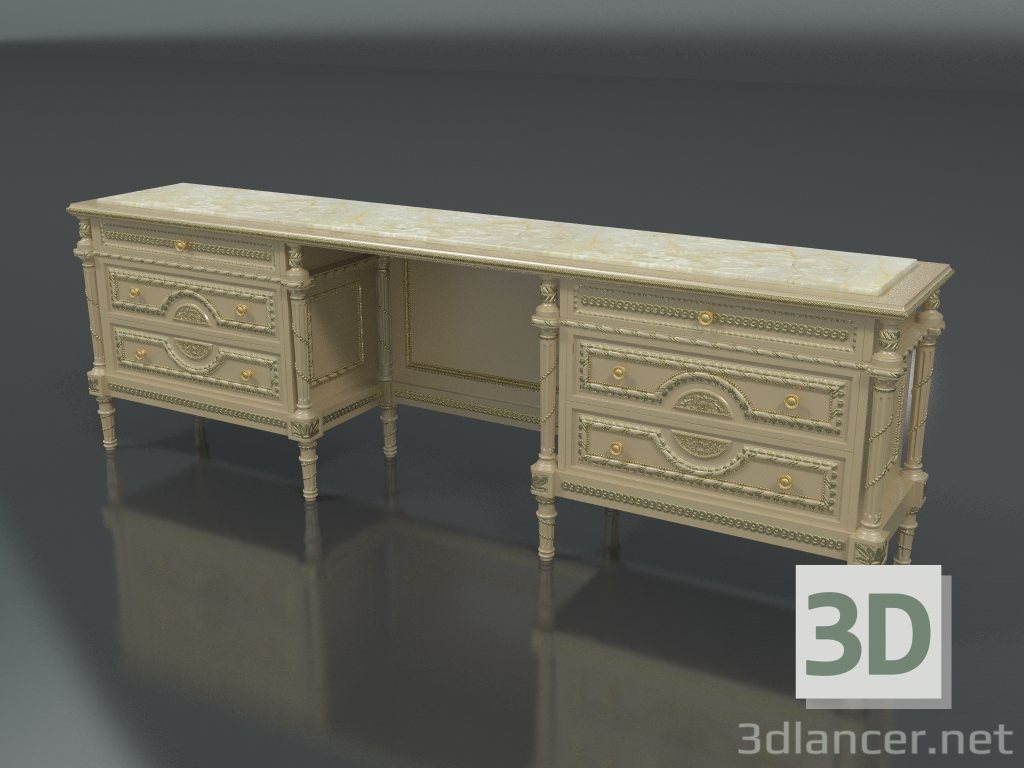 3D modeli Tuvalet masası (mad. 14216) - önizleme