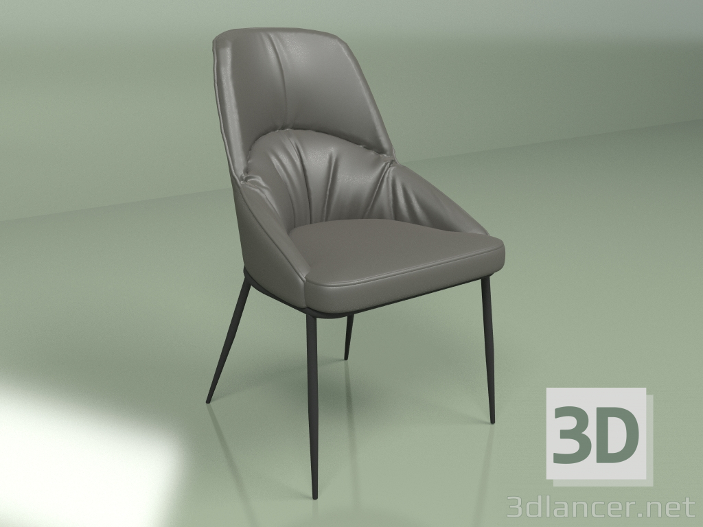 modèle 3D Chaise Sheldon Gris - preview