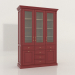 3d model Three-door showcase with glass (Chateau) - preview