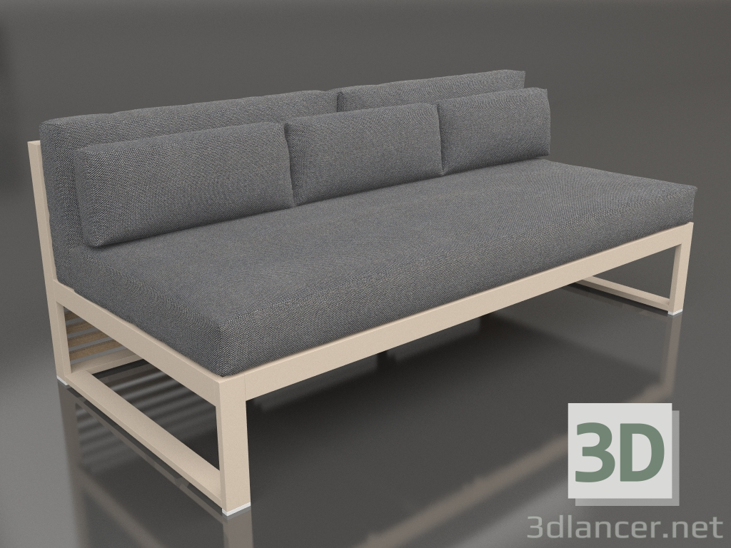 modello 3D Divano modulare, sezione 4 (Sabbia) - anteprima