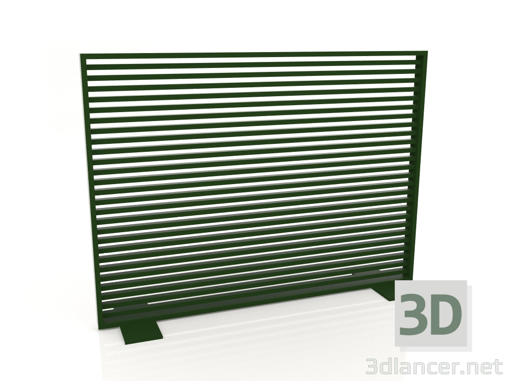 modello 3D Parete divisoria in alluminio 150x110 (Verde bottiglia) - anteprima
