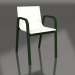 3D modeli Yemek sandalyesi model 3 (Şişe yeşili) - önizleme