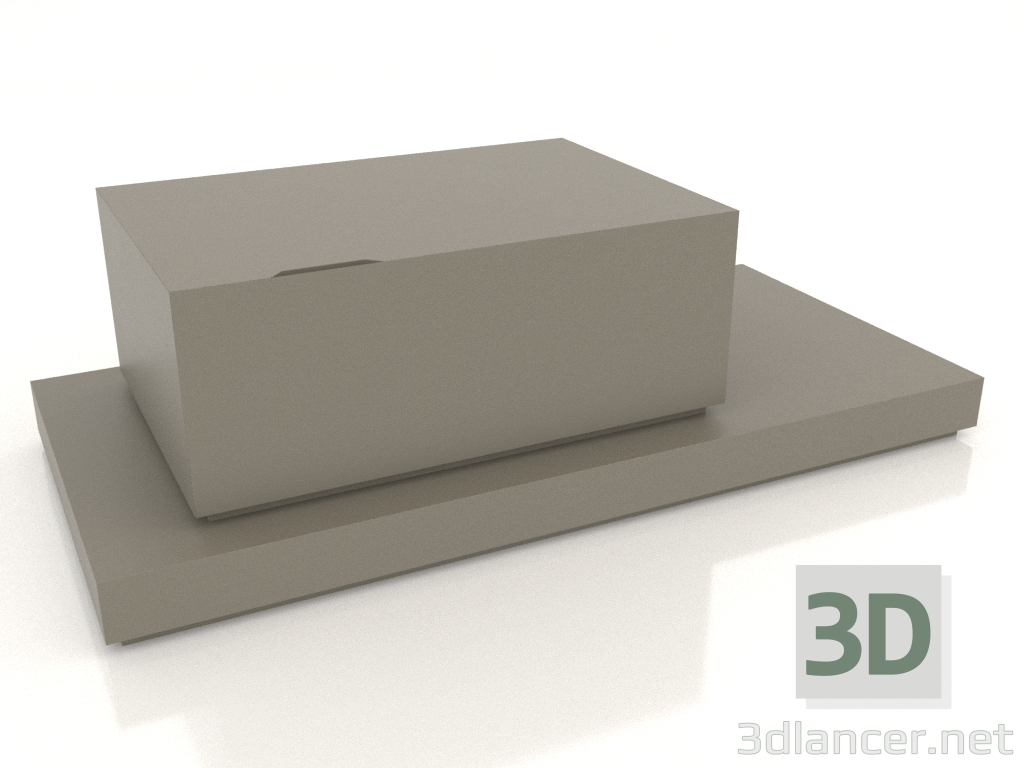 modello 3D Mobile contenitore Simmetria 1000x500x320 mm (opzione 2) - anteprima modello 3D Mobile contenitore Simmetria 1000x500x320 mm (opzione 2) - anteprima