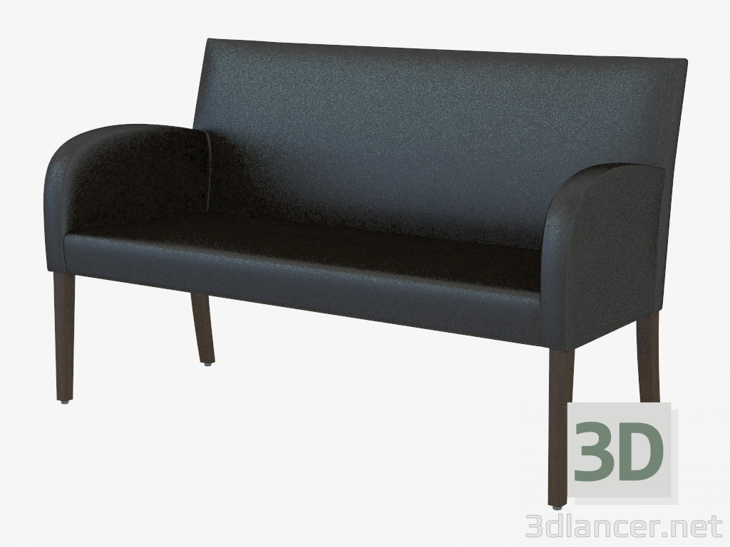3d model Sofá moderno de cuero Iber 2 - vista previa