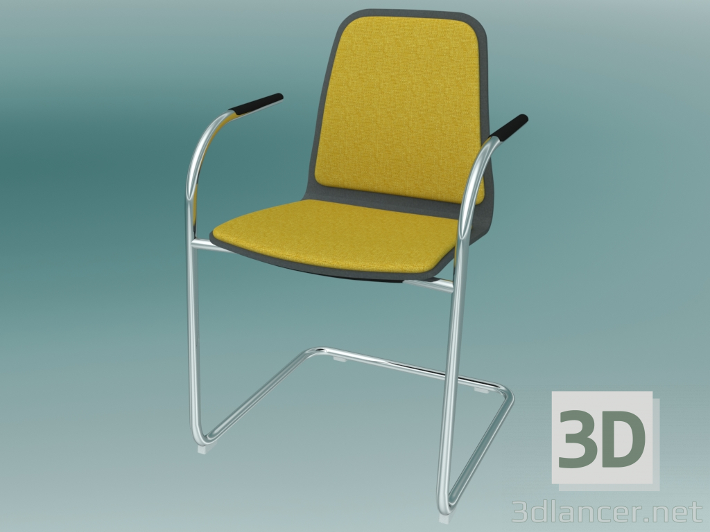 3 डी मॉडल आगंतुकों के लिए कुर्सी (K31VN1 2P) - पूर्वावलोकन