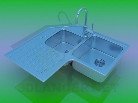 modelo 3D Fregadero de cocina - escuchar modelo 3D Fregadero de cocina - escuchar