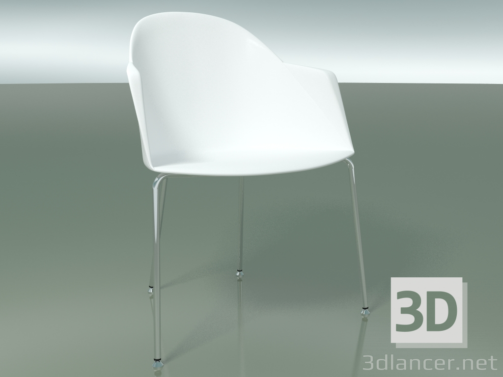 modello 3D Sedia 2220 (4 gambe, CRO, PC00001 polipropilene) - anteprima